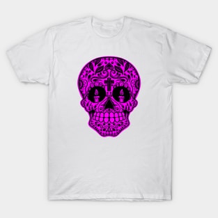 HomeSchoolTattoo SugarSkull pink T-Shirt